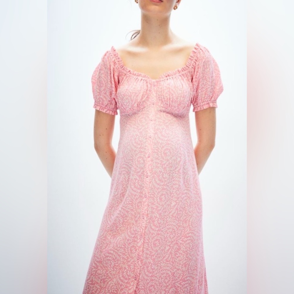 NEW H&M MAMA OFF-THE-SHOULDER DRESS SZ S